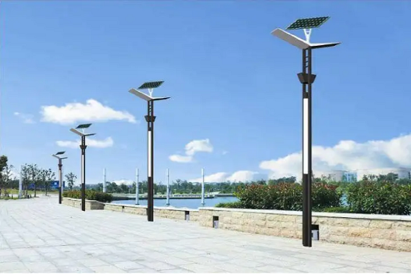 Composição da lâmpada de rua solar